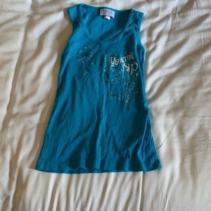 Tipsy U.S.A size m blue yosemite tank top